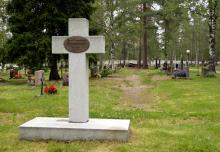 Ullavan kirkko, hautausmaa